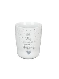 Кружка Волна в белом цвете. Каждый день - это новое начало. Krasilnikoff