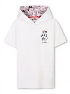 Платье с капюшоном из коллаборации с Disney Marc Jacobs Kids, белый