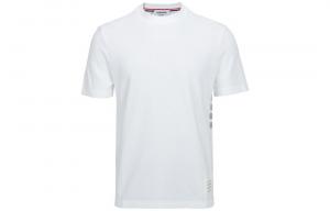 Футболка с круглым вырезом Thom Browne, белый