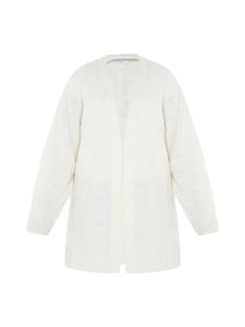 Женский вязаный кардиган белого цвета usha WHITE LABEL