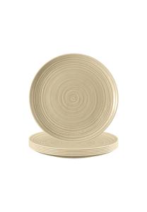 Набор из 6 обеденных тарелок Terra ø 22,5 см Seltmann Weiden, бежевые