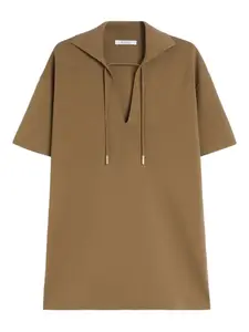 Блузка с короткими рукавами MAX MARA, коричневый