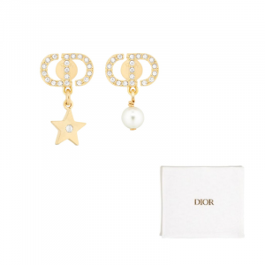 Dior Серьги из смолы, женские, золотые