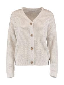 Кардиган на пуговицах с V-образным вырезом, повседневный, современный, бежевого цвета Hailys