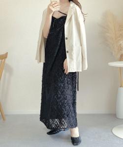 Платье-комбинация с лохматым крестиком