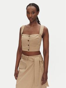 Топ slim fit 53-2216-502 Access Fashion, бежевый