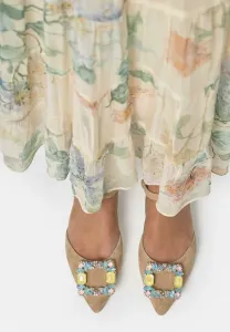 Балетки с ремешком на щиколотке Alma En Pena, Taupe