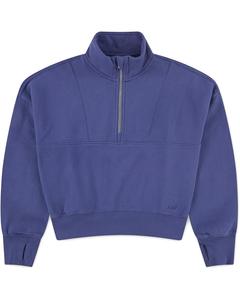 Пуловер abercrombie kids Essential Quarter Zip Pullover, цвет Skipper Blue