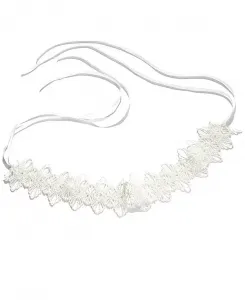 Женское цветочное колье-чокер Sohi, white