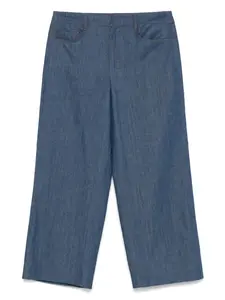 Брюки с нашивкой-логотипом 'S Max Mara, синий