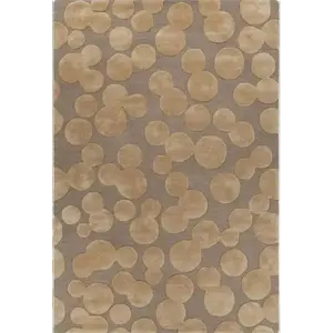 Tianjiang Ковер 230х400 см из шерсти ручной работы, современный минимализм, светлый люкс, противоскользящий, для гостиной/под журнальный столик, поддержка кастомизации по фото