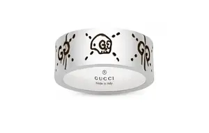 GUCCI Кольцо из стерлингового серебра 925 пробы Unisex Silver