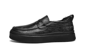 Мужские повседневные туфли Low top HLA, черный (fleece-lined)