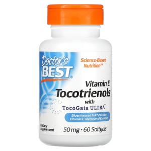 Doctor's Best Tocotrienols with EVNol SupraBio 50 mg 60 Softgels