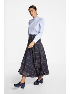 Длинная юбка Rich & Royal Plissee, темно синий