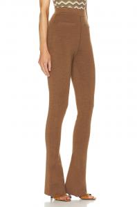 Расклешенные леггинсы Saint Laurent, цвет Chatain