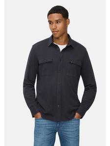 Рубашка с длинными рукавами из чистого хлопка темно-синего цвета. Camel Active