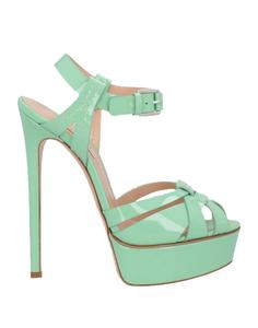 Сандалии Casadei, светло-зеленый