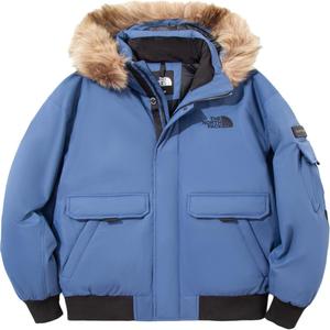 Пуховик унисекс синий The North Face, синий