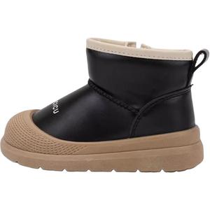 Противоскользящие термосапоги для детей от 3 до 7 лет QINUOSHU, черный