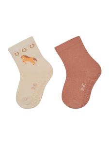 Sterntaler Носки ABS, комплект из 2 штук, с изображением лошади, цвет экрю