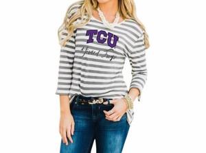 Gameday Couture Верхняя одежда TCU Stay A While, бело-серая