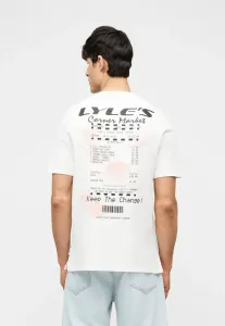Футболка с графическим принтом в виде чека Lyle & Scott, White