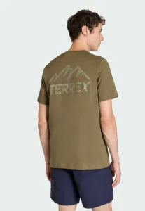 Футболка с принтом m gt Adidas Terrex, Olive Strata