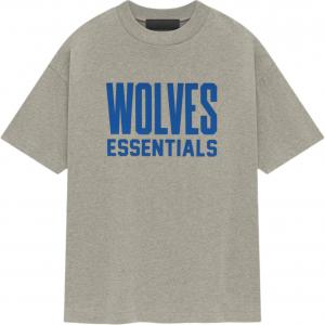 Футболка Wolves Fear Of God Essentials, серый