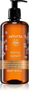 Кремовый гель для душа «Королевский мед» увлажняющий гель для душа с эфирными маслами Apivita, 500 мл