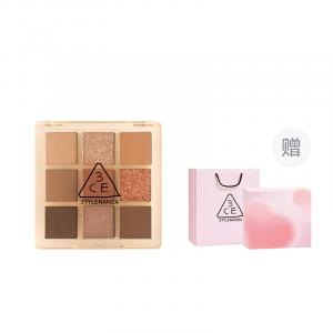 Девять секций теней для век легко растушевываются шиммер натуральное маскирующее подчеркивание формы глаз коробка 3CE