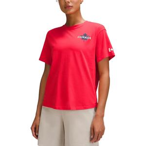 Lululemon Футболка COCTeam Canada Collection женская Spicy Red