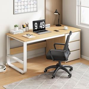 Комплект стол и стул 100 см, компьютерный стол с ящиком, домашний офис, минималистичный, цвет yew wood