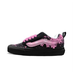 Vans Knu Skool Abrasion Resistant Low top Skateboard Shoes Unisex черный розовый