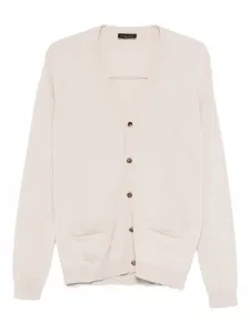 Кардиган с пуговицами и карманом Roberto Collina, бежевый