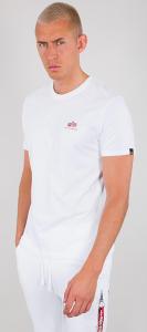 Футболка Alpha Industries Backprint T-Shirt, цвет White/Red