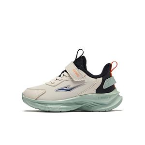 ERKE KIDS Нескользящие и износостойкие теплые низкие детские кроссовки для бега серо-черного цвета