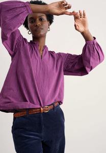 Блуза Seasalt Cornwall GWEL, Purple Simplicity Stripe Spring Heather/Purple