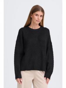 Oxmo Вязаный свитер OXBomma черного цвета