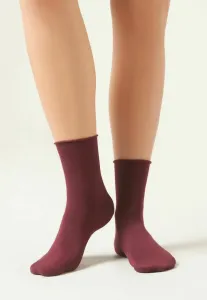 Mit umschlag socks Calzedonia, Burgundy