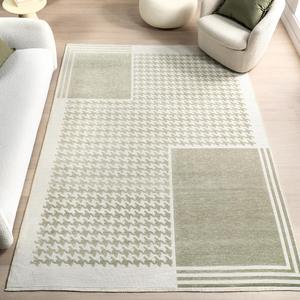 nuLOOM ковер 153 x 244 см коллекции Versa, двусторонний, машинная стирка, устойчивость к пятнам, удобное хранение, сертификат Oeko-Tex, цвет Iyla Green