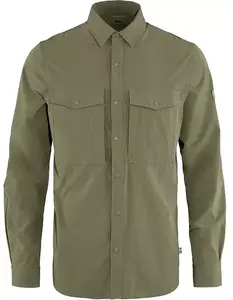 Мужская треккинговая рубашка Fjallraven Abisko, светло-оливковый