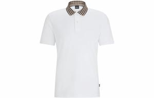 HUGO BOSS Поло с коротким рукавом мужское белое