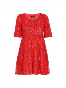 Faina Женское платье красного цвета