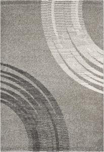 Ковер SAFAVIEH, 244 x 341 см, Porcello Collection - , Light Grey, современный абстрактный дизайн, не линяет и прост в уходе, идеален для помещений с высокой проходимостью в гостиной, спальне (PRL3526A)