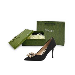 Женские туфли на тонком каблуке и высоком каблуке Dunnu, Black