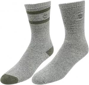 Носки Timberland 2-Pack Marled Stripe Cushioned Boot Socks, Castlerock Gray