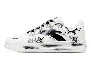 ANTA Свободного покроя, нескользящие, увеличивающие рост, низкие кроссовки для скейтбординга унисекс, черные, белые