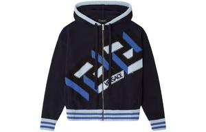 VERSACE Свитер мужской синий с капюшоном Moderate Others