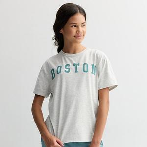 Футболка с принтом для девочек 7-16 лет oversized Sea + Skye, Grey